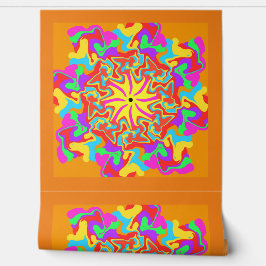 Peel en Stick Wallpaper 32 - Naranja Behang