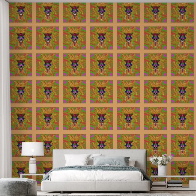 Peel en Stick Wallpaper 49 - Gemaskeerd Behang (Slaapkamer)