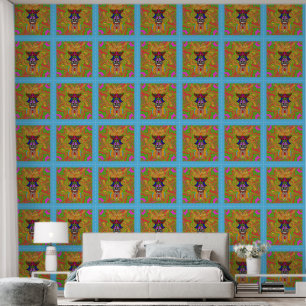 Peel en Stick Wallpaper 50 - Gemaskerd Blauw Behang