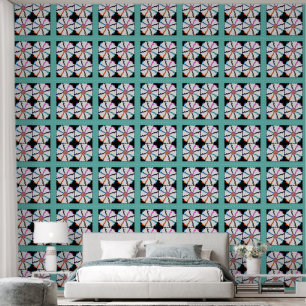 Peel en Stick Wallpaper 53 - Bijna Blauwgroen Behang