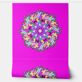 Peel en Stick Wallpaper 9 - Paarse Behang