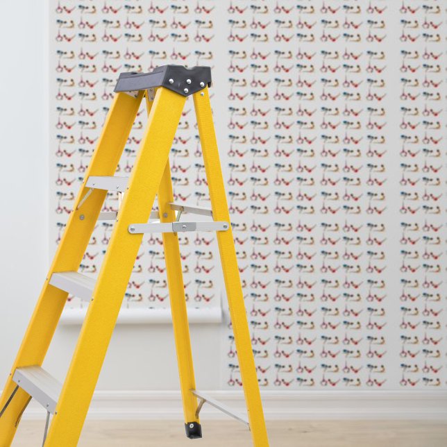 Peel en Stick Wallpaper Kleurrijke Yoga Oefening Behang (Peel and Stick Wallpaper Colorful Yoga Exercise Wallpaper)