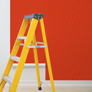 Peel en stick wallpaper oranje paarse diamanten behang