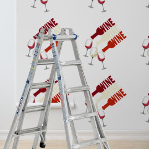 Peel en Stick Wallpaper rode witte wijn Behang