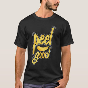 Peel Good Women Banana Yellow Fruit Love T-shirt
