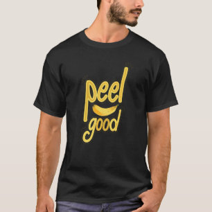 Peel Good Women Banana Yellow Fruit Love T-shirt