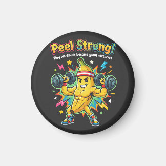Peel Strong! – Bananengym Motivatie Magneet