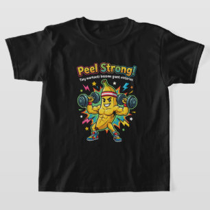 Peel Strong! – Bananengym Motivatie T-shirt