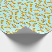 Peelde en Hele bananenpatroon Cadeaupapier (Hoek)