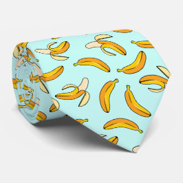 Peelde en Hele bananenpatroon Stropdas