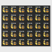 Peelin Cool Funny Fruit Pun Dark BG Cadeaupapier (Vlak)