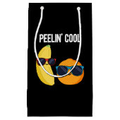 Peelin Cool Funny Fruit Pun Dark BG Klein Cadeauzakje (Voorkant)