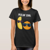 Peelin Cool Funny Fruit Pun Dark BG T-shirt (Voorkant)