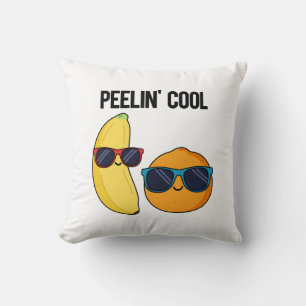 Peelin Cool Funny Fruit Pun Kussen