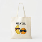 Peelin Cool Funny Fruit Pun Tote Bag (Voorkant)
