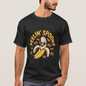 Peelin' Spooky Banana Pun Cute Halloween Design T-shirt (Voorkant)