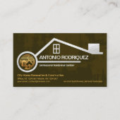 Peeling Brown Wall Paint Faux Silver Home Handyman Visitekaartje (Voorkant)