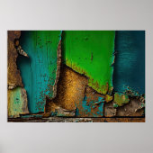Peeling Paint, rustiek, Antiek, Poster (Voorkant)