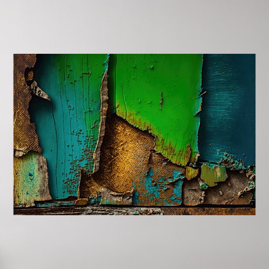 Peeling Paint, rustiek, Antiek, Poster (Voorkant)
