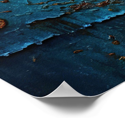 Peeling Paint, rustiek, Antiek, Poster (Hoek)