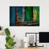 Peeling Paint, rustiek, Antiek, Poster (Thuiskantoor)