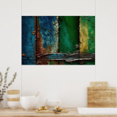 Peeling Paint, rustiek, Antiek, Poster (Keuken)