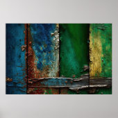 Peeling Paint, rustiek, Antiek, Poster (Voorkant)