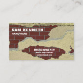 Peeling Plaster New Brickwork Handyman Visitekaartje (Voorkant)