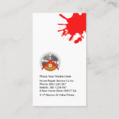 Peeling Wall Paint Handyman Visitekaartje (Achterkant)