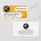 Peeling Wall Paint Splatter Home Repair Visitekaartje (Voorkant / Achterkant)