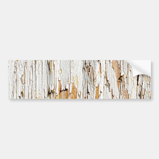 Peeling White Paint Abstract Bumpersticker (Voorkant)