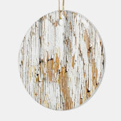 Peeling White Paint Abstract Keramisch Ornament (Links)