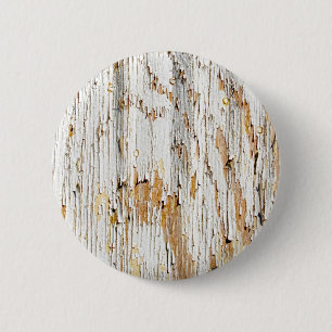 Peeling White Paint Abstract Ronde Button 5,7 Cm