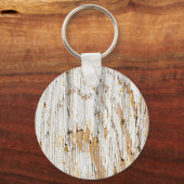 Peeling White Paint Abstract Sleutelhanger (Voorkant)