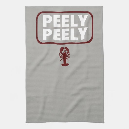 Peely Peely Funny Crawfish Lovers Kitchen Towel Theedoek (Verticaal)