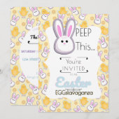 Peep dit! Pasen EGGstravaganza Kaart (Voorkant / Achterkant)