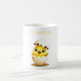 Peep Happens" Cute Chick Baby T-Shirt Koffiemok