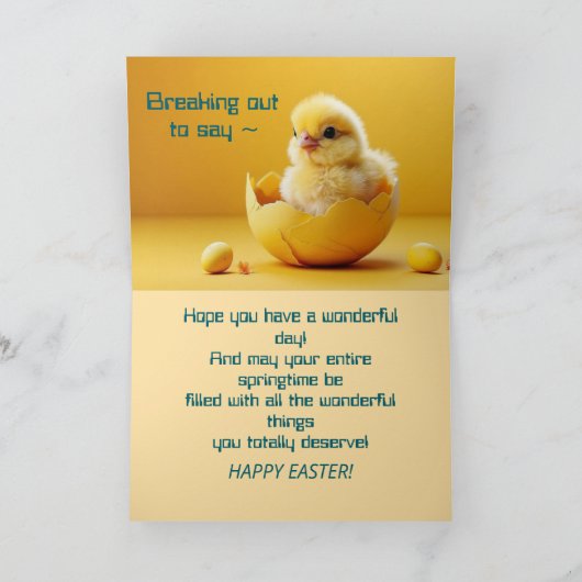 PEEP - IEDEREEN PASEN KAART (Binnen)