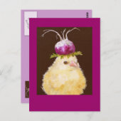 Peep met briefkaart van pet van turnip (Voorkant / Achterkant)