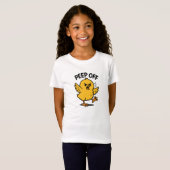 "Peep Off" - Grappig Angry Chick T-shirt (Voorkant volledig)