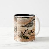 Peep op de run Cup Tweekleurige Koffiemok (Voorkant rechts)