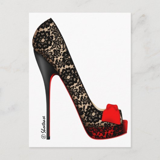 Peep Toe-pomp Briefkaart (Voorkant)