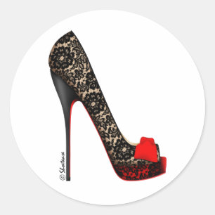 Peep Toe-pomp Ronde Sticker