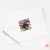 Peep Vierkante Sticker (Envelop)