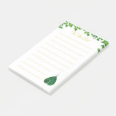 Peepal-blad en bladheader takenlijst post-it® notes (Schuin)