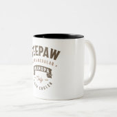 Peepaw als een gewone opa maar veel koeler tweekleurige koffiemok (Voorkant rechts)