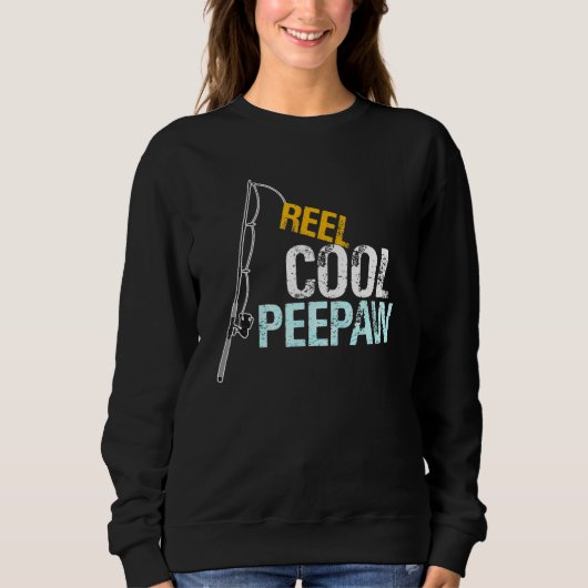Peepaw  From Granddaughter Grandson Reel Cool Peep Trui (Voorkant)