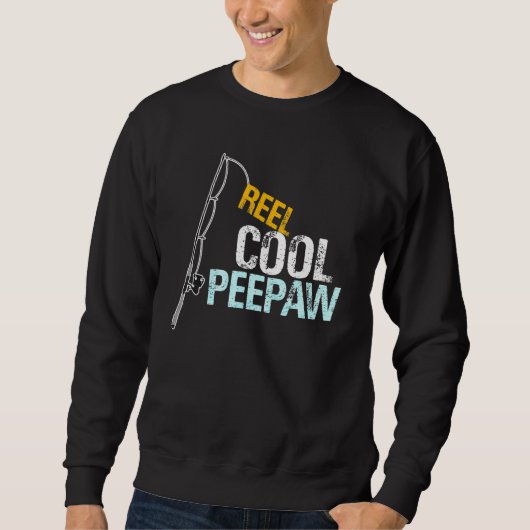 Peepaw  From Granddaughter Grandson Reel Cool Peep Trui (Voorkant)