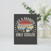 Peepaw Like A Grandpa Only Cooler Retro Briefkaart (Staand voorkant)