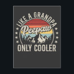 Peepaw Like A Grandpa Only Cooler Retro Briefkaart<br><div class="desc">Peepaw Like a Grandpa Only Cooler vaderschap Retro  Funny Crew Grafisch ontwerp Gift Standaard Briefkaart Classic Collectie.</div>